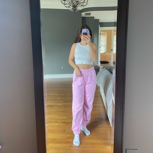 Brandy Melville pink sweats worn once!